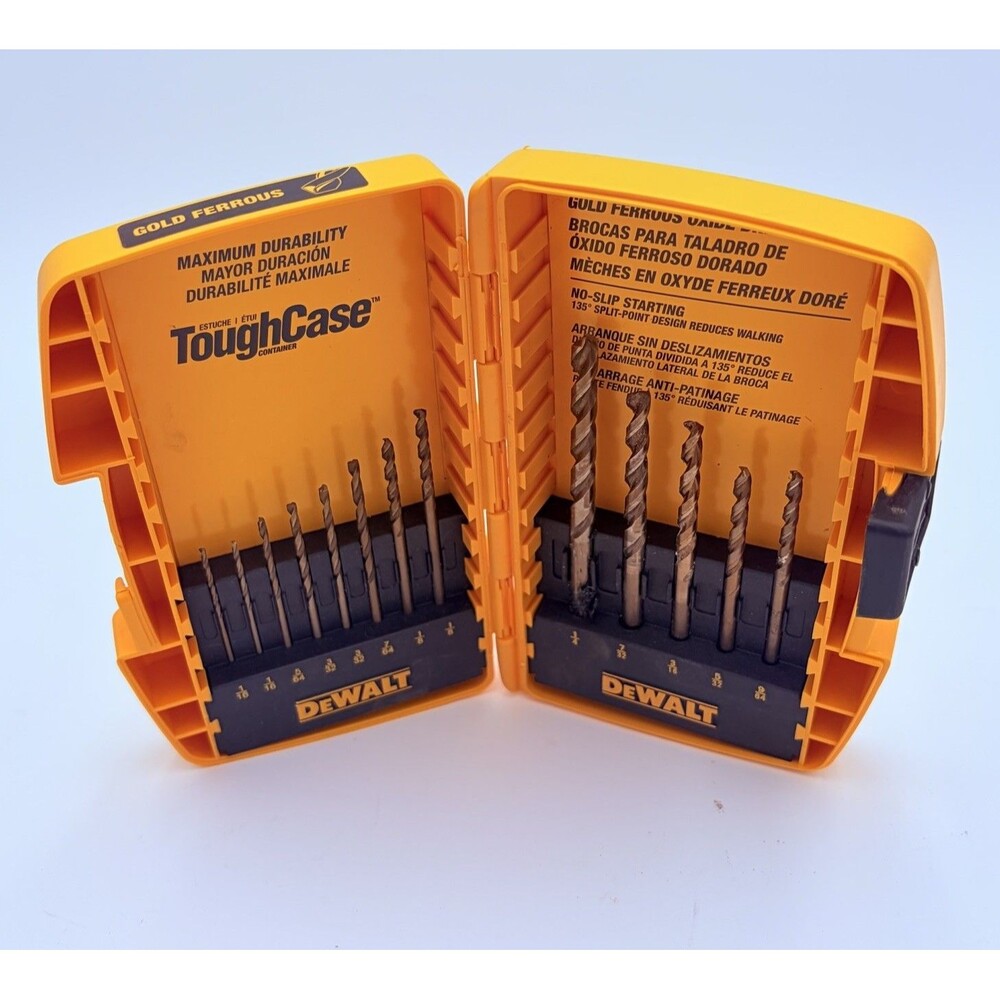 DEWALT 3/8" Drill Bit Set with Case 13 piece